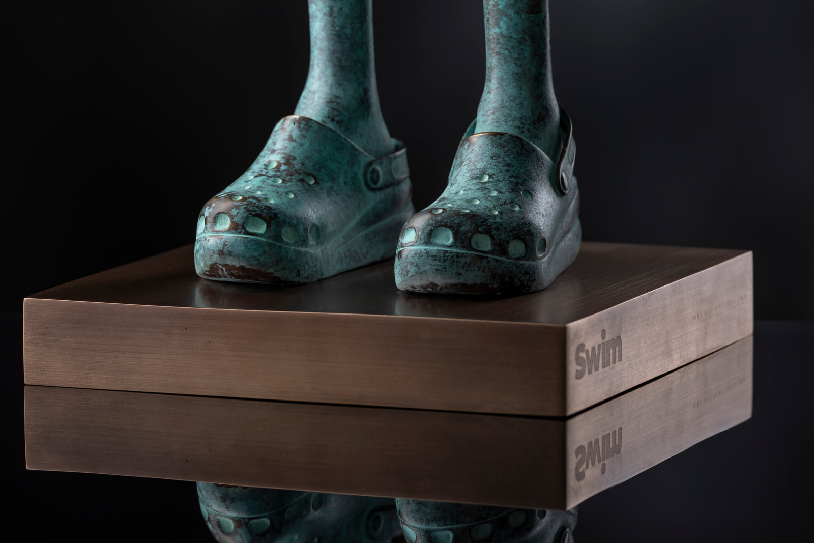 Swim — detail, feet on the plinth